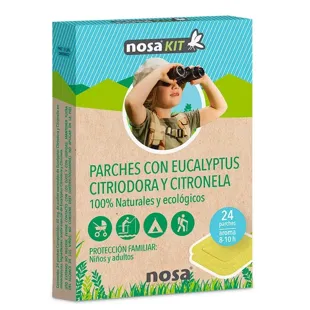 Nosa Parches Antimosquitos Eucalipto y Citronela 24 uds