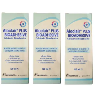 Aloclair Plus Bioadhesive Bioadhesive Mouthwash 3x120 ml