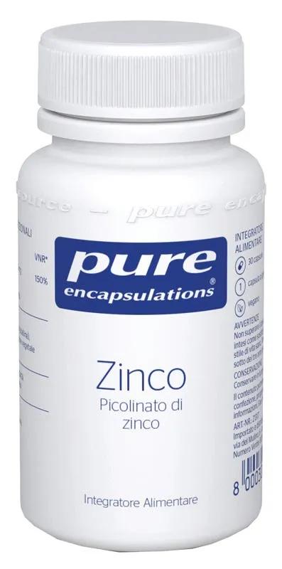 Pure Encapsulations Zinco Integratore Contro Sintomi da Raffreddamento 30 Capsule