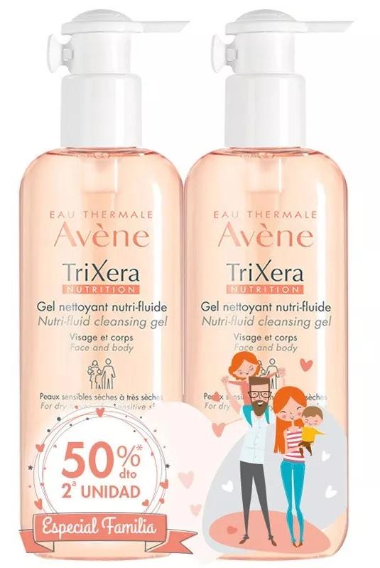 Avène Trixera+ gel Limpador Nutri-fluido 400ml DUPLO