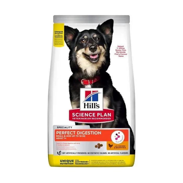 Hill's Science Plan Perfect Digestion Crocchette Pollo E Riso Integrale Cani Taglia Piccola Sacco 1,5Kg