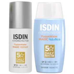 Isdin Fusion Water Magic Repair SPF50 50 ml + Pediatrics SPF50 50 ml