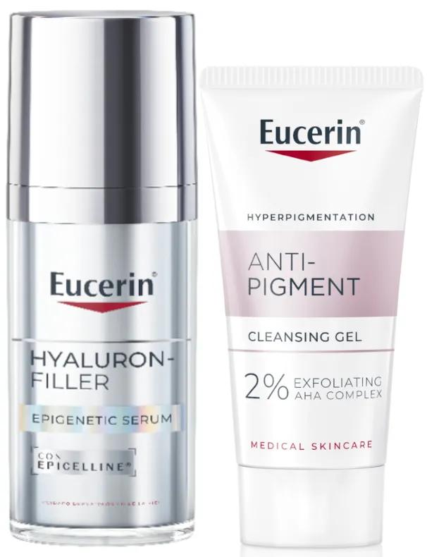 Eucerin Hyaluron-Filler Epigenetic Serum 30 ml + GIFT Anti-Pigment-Gel in Minigröße