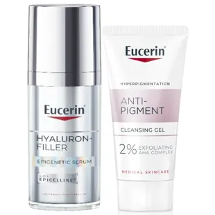Eucerin Hyaluron-Filler Epigenetic Serum 30 ml + GIFT Anti-Pigment-Gel in Minigröße
