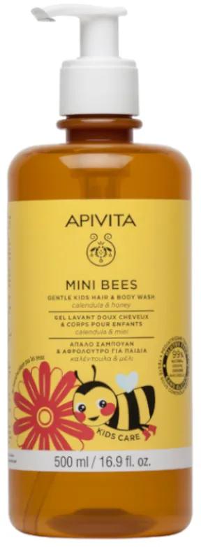 Apivita Mini Bees Zachte Gel-Shampoo Kinderen Calendula en Honing 500 ml