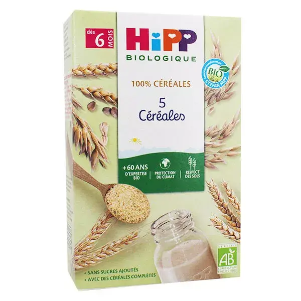 Hipp Bio 100% Céréales 5 Céréales +6m 250g