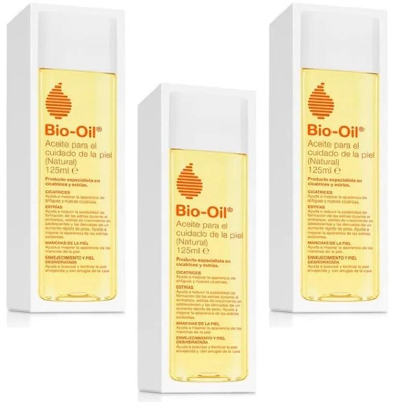 Bio Oil Huile de Soin Naturelle pour la Peau 3x125 ml