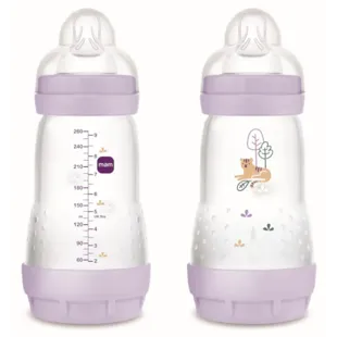 MAM Easy Start Anti-colic Baby Bottle Medium Flow Matte Pink 2-4m 260ml 2 pcs