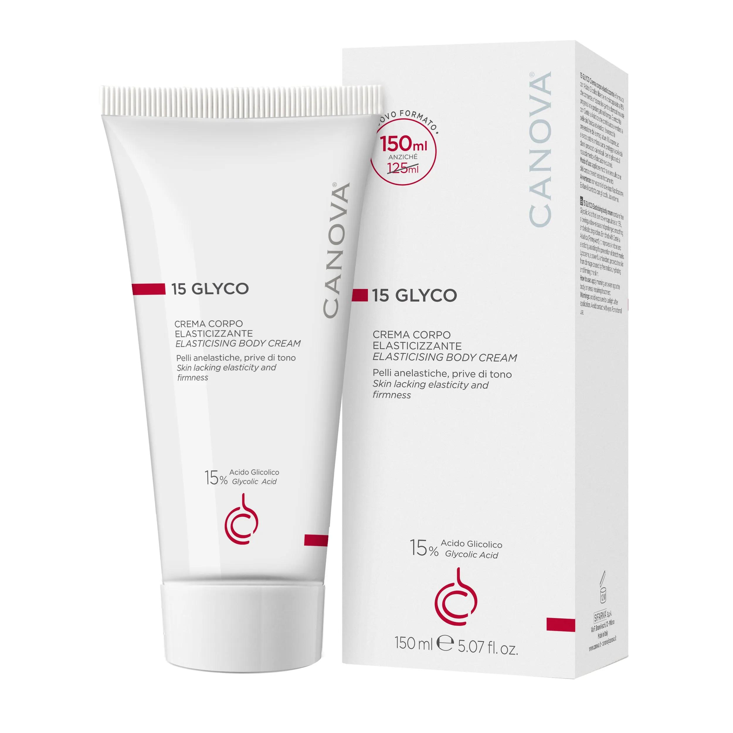 Canova 15 Glyco Crema Viso e Corpo Elasticizzante 150 ml