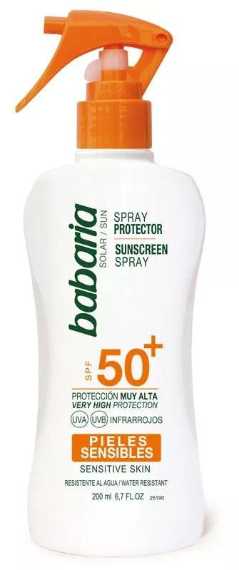 Babaria Spray Protetor Solar SPF50+ Peles Sensíveis 200ml