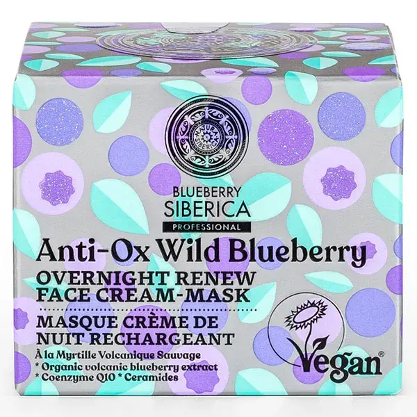 Natura Siberica Blueberry Siberica Masque Crème de Nuit Rechargeant 50 ml