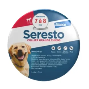 Seresto Collare Cane di Taglia Grande Anti Pulci e Anti Zecche +8kg 2 unità