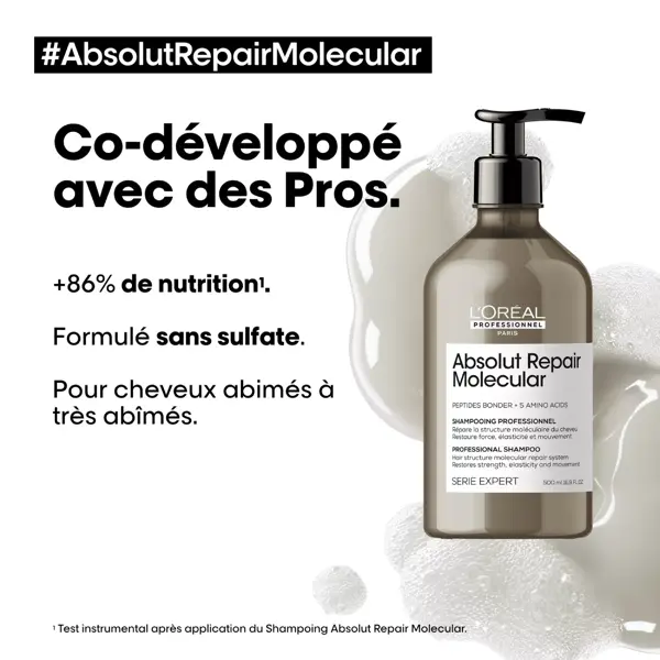 L'Oréal Professionnel Serie Expert Absolut Repair Molecular Shampoing 500ml