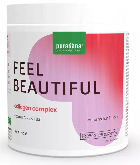 Purasana Beauty Pó de Colágeno Melancia 250 gr