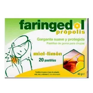 Faringedol Honey/Lemon Flavor 20 Tablets