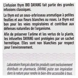 Dayang Infusion Thym Bio 20 sachets