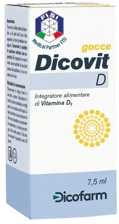 Dicofarm Dicovit D Integratore Vitamina D3 Bambino Gocce 7,5 Ml