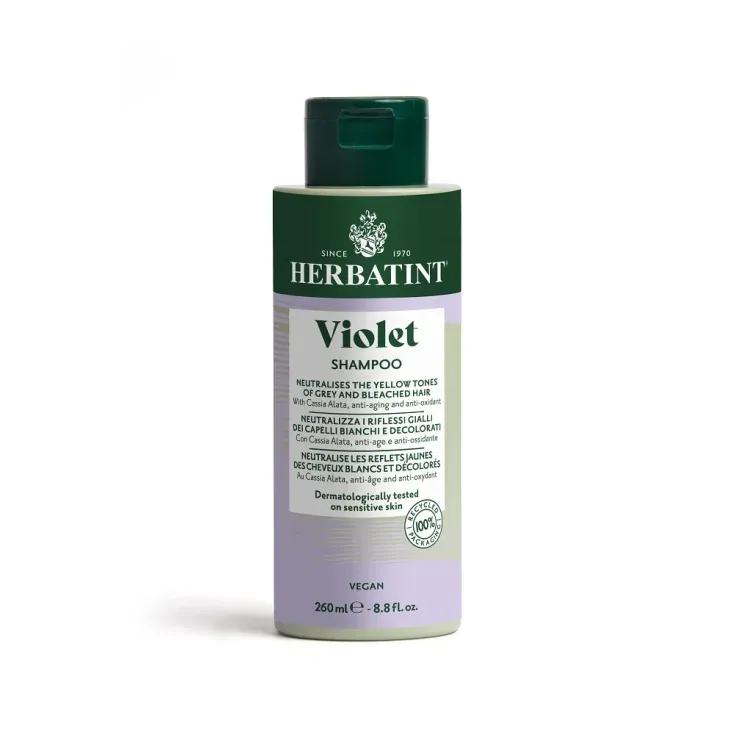 Herbatint Violet Shampoo Neutralizzante Riflessi Gialli per Capelli Bianchi e Decolorati 260 ml