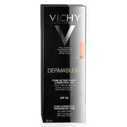 Vichy Dermablend Fond de Teint Fluide Correcteur 16h N°35 Sand 30ml