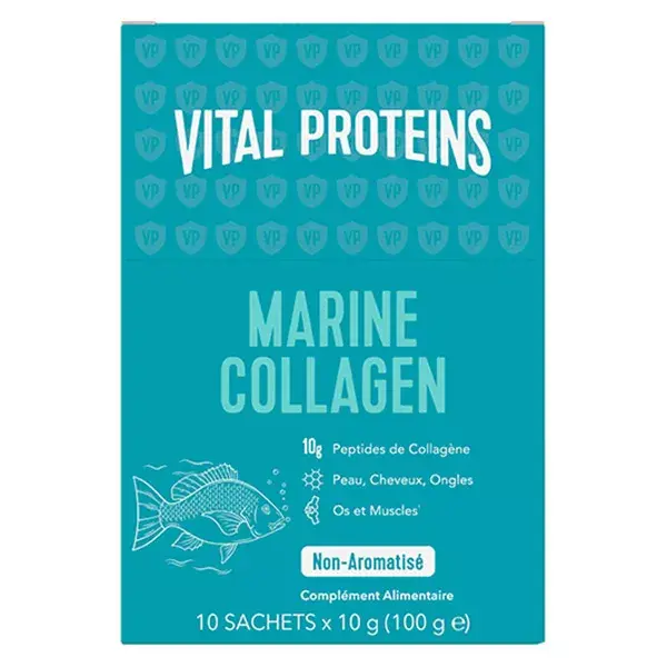 Vital Proteins Marine Collagen Collagène Marin en Poudre 10 sticks de 10g