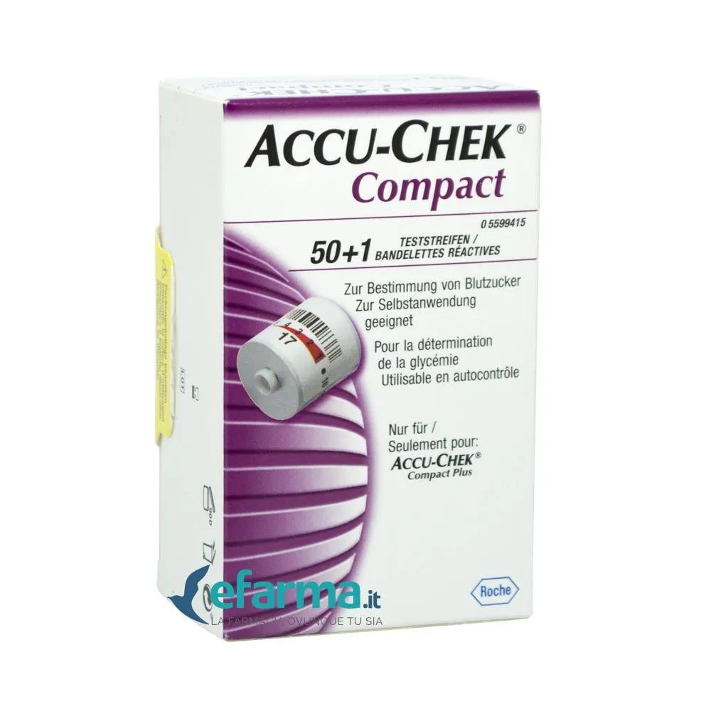 Accu-Chek Compact Strisce Reattive Glicemia 50+1 Pezzi