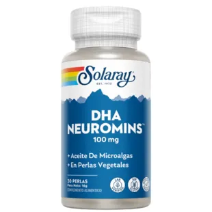 DHA Neuromins 100mg Solaray 30 Vegetable Pearls