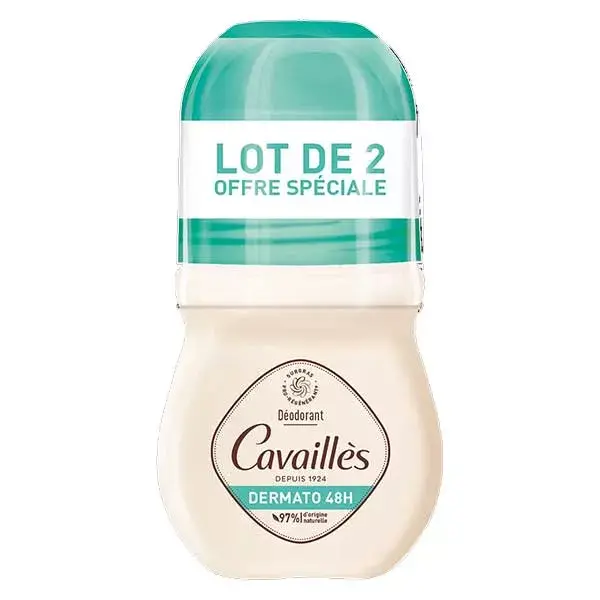 Rogé Cavaillès Deodorant Dermato 48h Roll-On 50ml x2