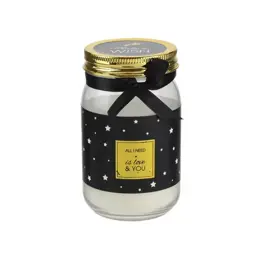 Bougie Parfumée Senteur Vanille Make a Wish All I Need is Love Noir 260g