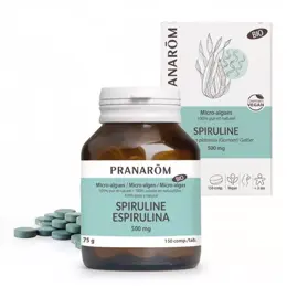 Pranarom Micro-Algues Spiruline Bio 150 comprimés