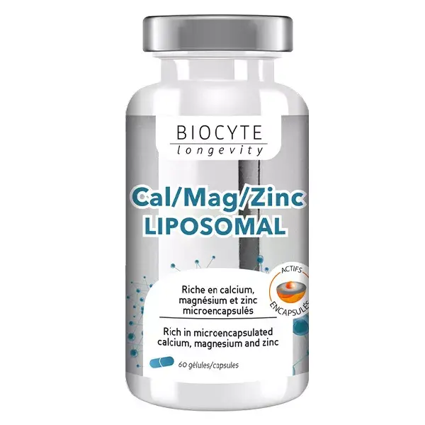 Biocyte Cal Mag Zinc Liposomal 60 gélules