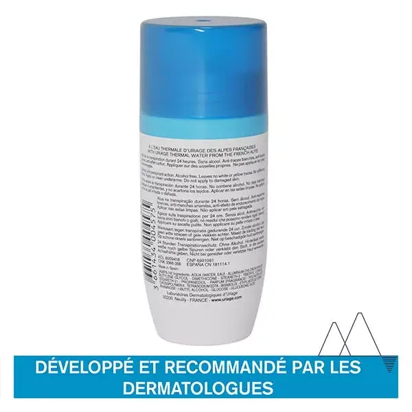 Uriage Déodorant Puissance 3 Anti-Transpirant Anti-Odeur Peaux Sensibles 50ml