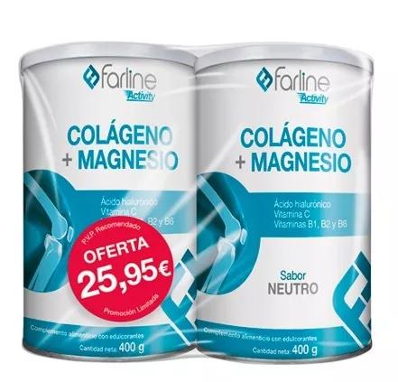 Farline Colágeno + Magnesio Neutro 2x400 gr