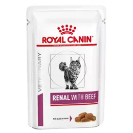 Royal Canin Veterinary Renal Chat Aliment Humide au Boeuf 12 x 85g