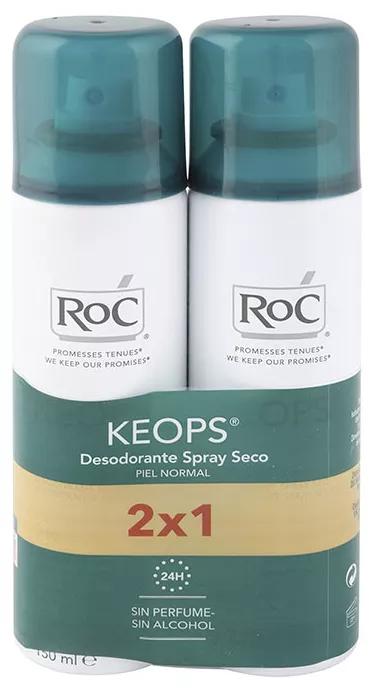 Roc Keops Deodorant Trockenspray 2x150 ml