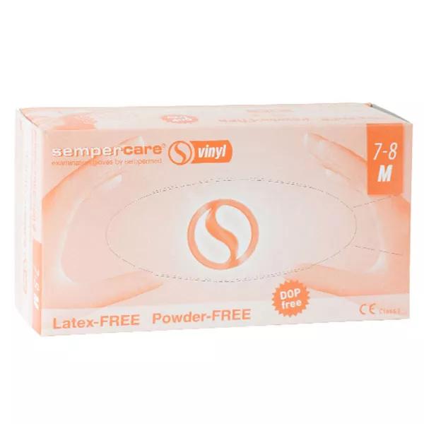 Sempercare guanti Vinyle Senza Polvere Taglia M 100 guanti