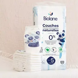 Biolane - Couches Naturelles Taille 5 - 12H -zéro fuite - 40 unités