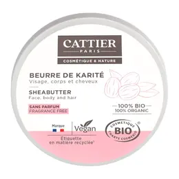 Cattier Beurre de Karité 100% Bio 100g