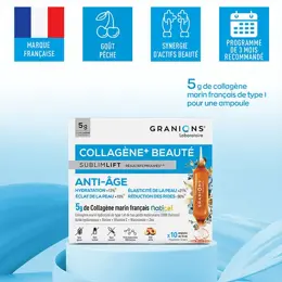 GRANIONS Collagene Marin Sublimlift - Collagene et Acide Hyaluronique - Ampoules