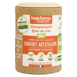 Nat & Form Écoresponsable Harpagophytum Reine des Prés Bio 120 gélules