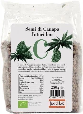 Fior di Loto Semi di Canapa Interi Bio 250 g