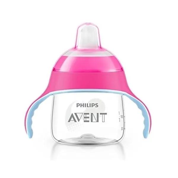 Avent Tazza Decorata Con Beccuccio Rosa 200 ml