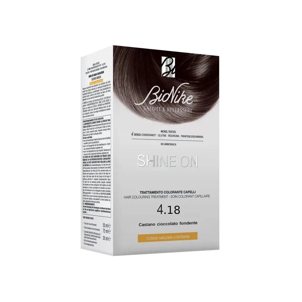 Bionike Shine On Trattamento Colorante Capelli n.4.18 Castano Cioccolato Fondente