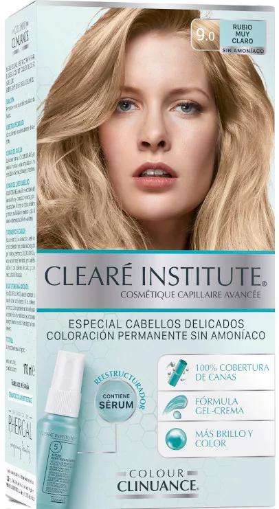 Cleare Institute Colour Clinuance Tinte Permanente Cabellos Delicados 90 Rubio Muy Claro