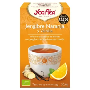 Yogi Tea Jengibre, Naranja y Vainilla 17 Bolsitas