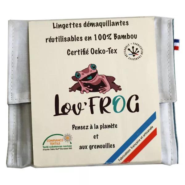 Lov'FROG Lingettes Démaquillantes Bambou x4