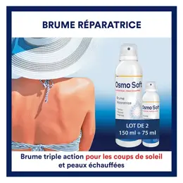 OSMO SOFT - Coups de soleil Brume réparatrice - Dès 3 ans - Aérosol 150ml+75ml