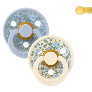 Bibs Chupetes Colour Round Liberty Eloise Dusty Blue Mix 6-12m 2 uds