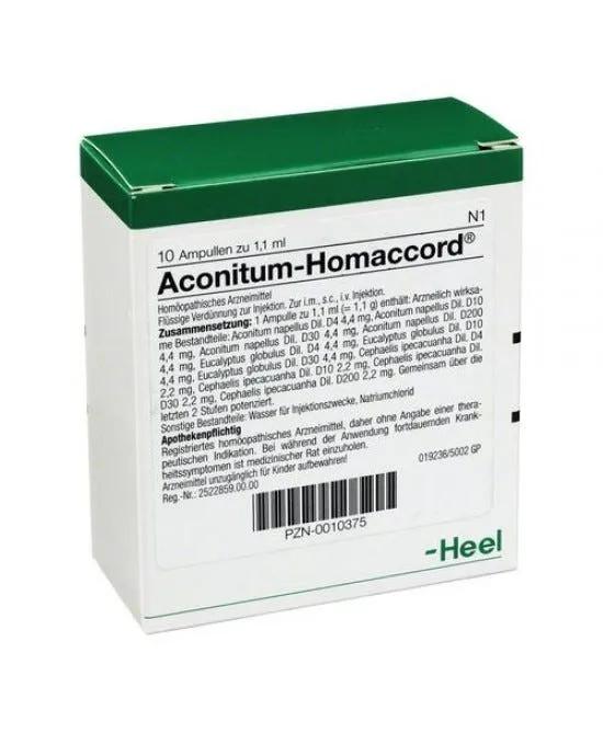 Guna Heel Aconitum Haccord Medicinale Omeopatico 10 Fiale