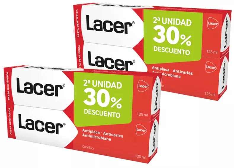 Lacer Zahnpasta 4x125 ml