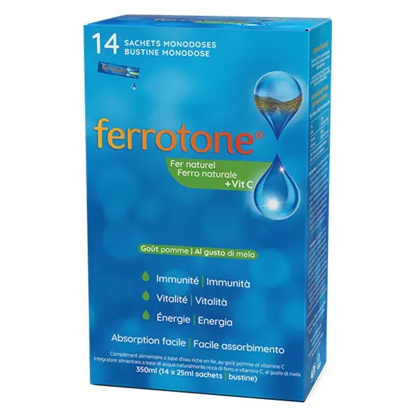 FERROTONE® Pomme  - 14 sachets  monodoses